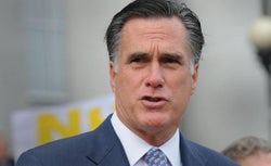 Republican presidential candidate former Massachusetts Gov. Mitt Romney.